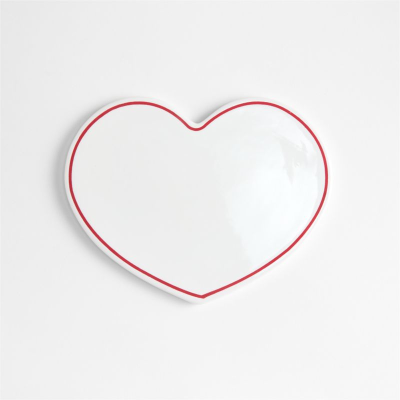 Red Rim Ceramic Heart Trivet - image 0 of 2