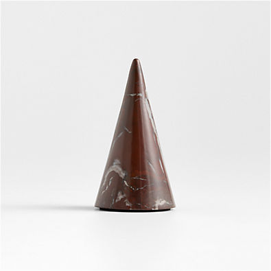 View Red Solid Marble Holiday Tree Small 5" details