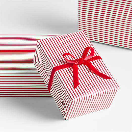 Red Stripe Holiday Gift Wrap