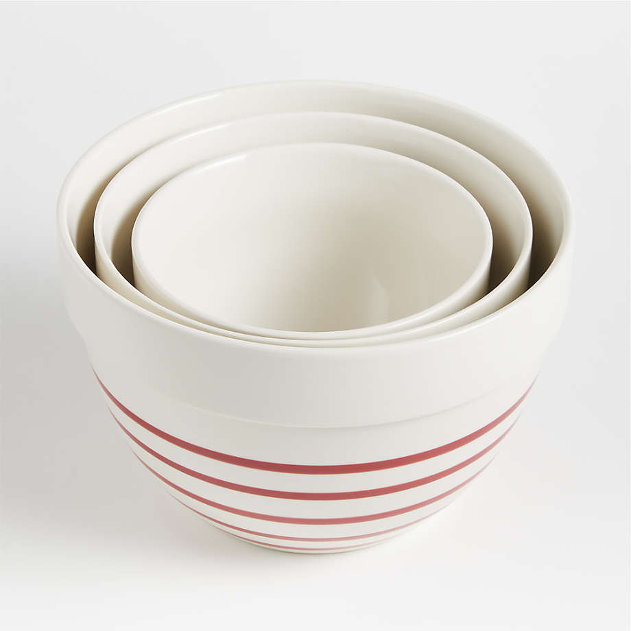 Stir Crazy: Ceramic Mixing Bowls - Stackable & Dishwasher Safe