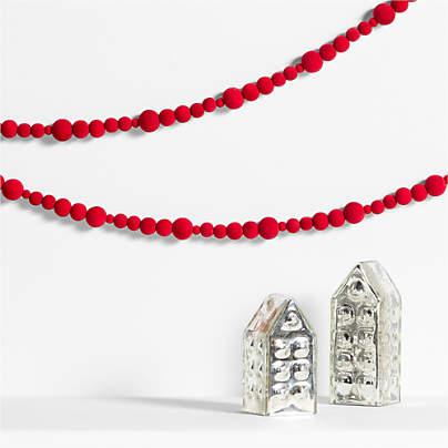 Red Velvet Christmas Garland 6'