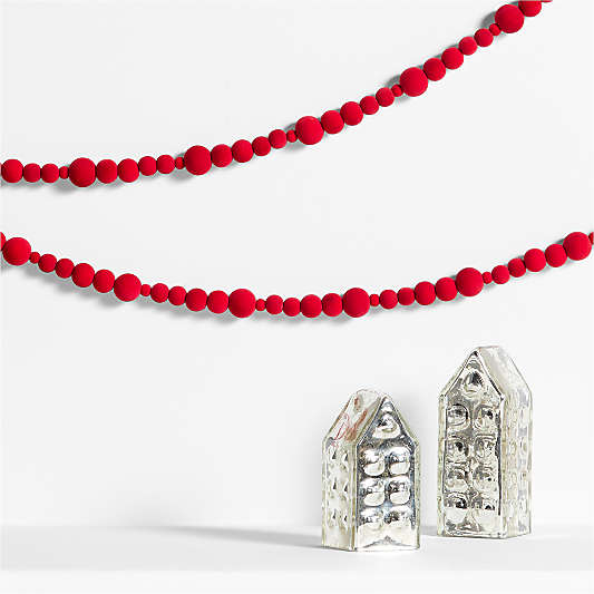 Red Velvet Christmas Garland 6'