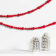 Red Velvet Christmas Garland 6'