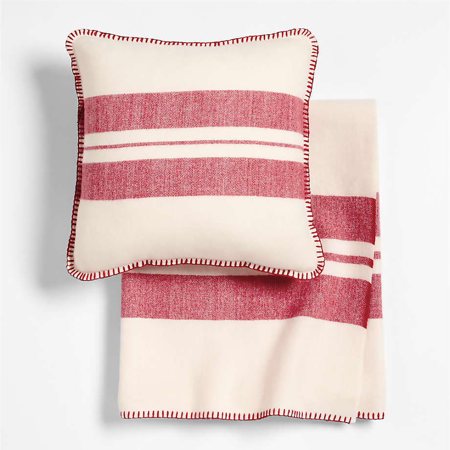 Red and White Striped Kids Blanket
