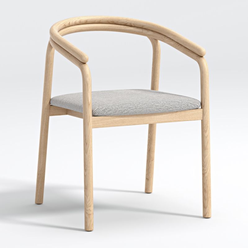Redonda Wood Upholstered Dining Chair | Crate and Barrel Canada