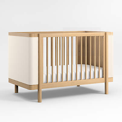 Redondo Upholstered Wood Baby Crib