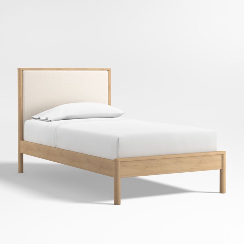 Redondo Natural Wood and Upholstered Kids Full Bed - image 2 of 7