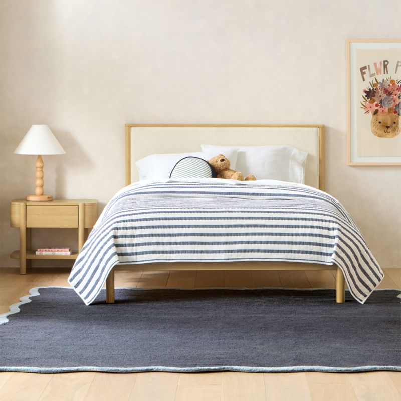 Redondo 24" Natural Oak Wood Kids Nightstand with Drawer - image 4 of 11