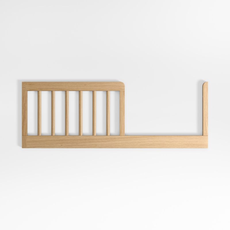 Redondo Upholstered Wood Baby Crib with Toddler Bed Rail