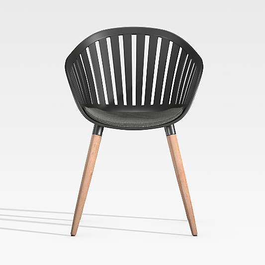 Reel Black Outdoor Dining Chair