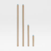 Reese Brass Kids Ceiling Light Extension Rods + Reviews | Crate & Kids ...