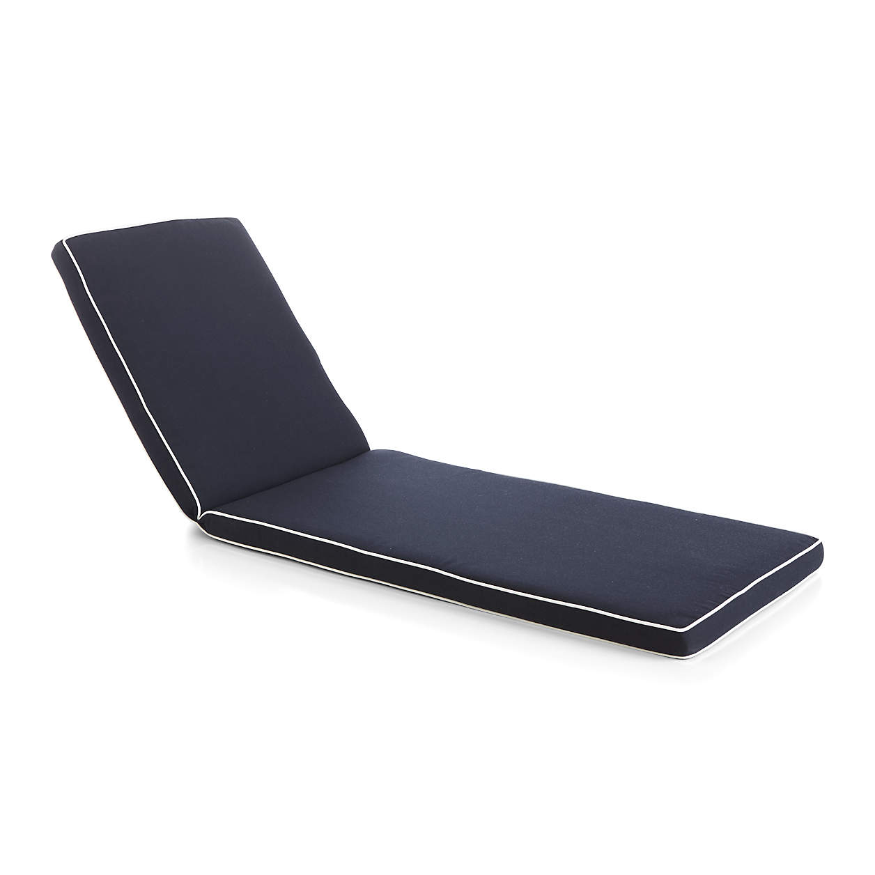 Regatta Sunbrella Navy Chaise Lounge Cushion Crate & Barrel