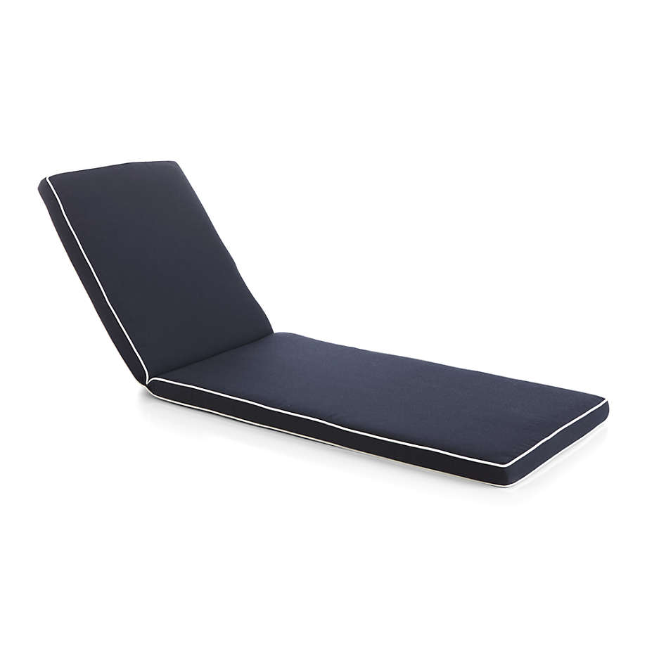 Regatta Navy Sunbrella Chaise Lounge Cushion Crate & Barrel Canada