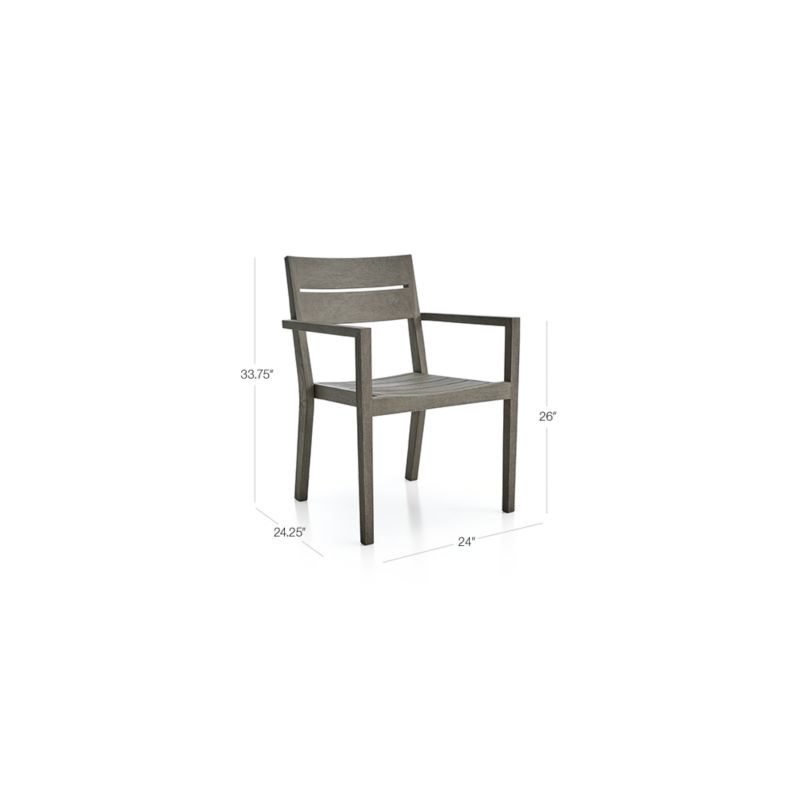 View Regatta Grey Wash Stackable Dining Chair. - image 3 of 13