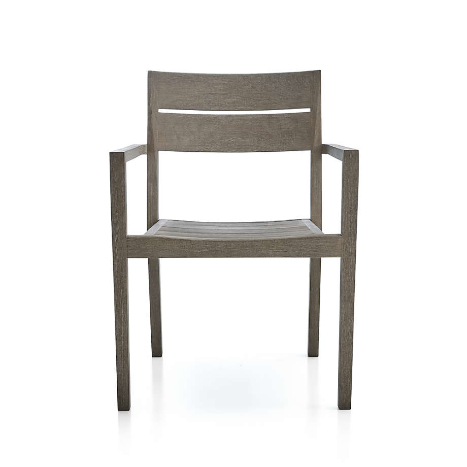 Regatta Grey Wash Teak Wood Outdoor Patio Dining Chair + Reviews