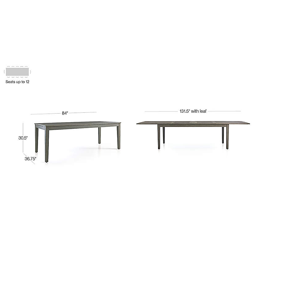 Crate and barrel shop regatta extension table