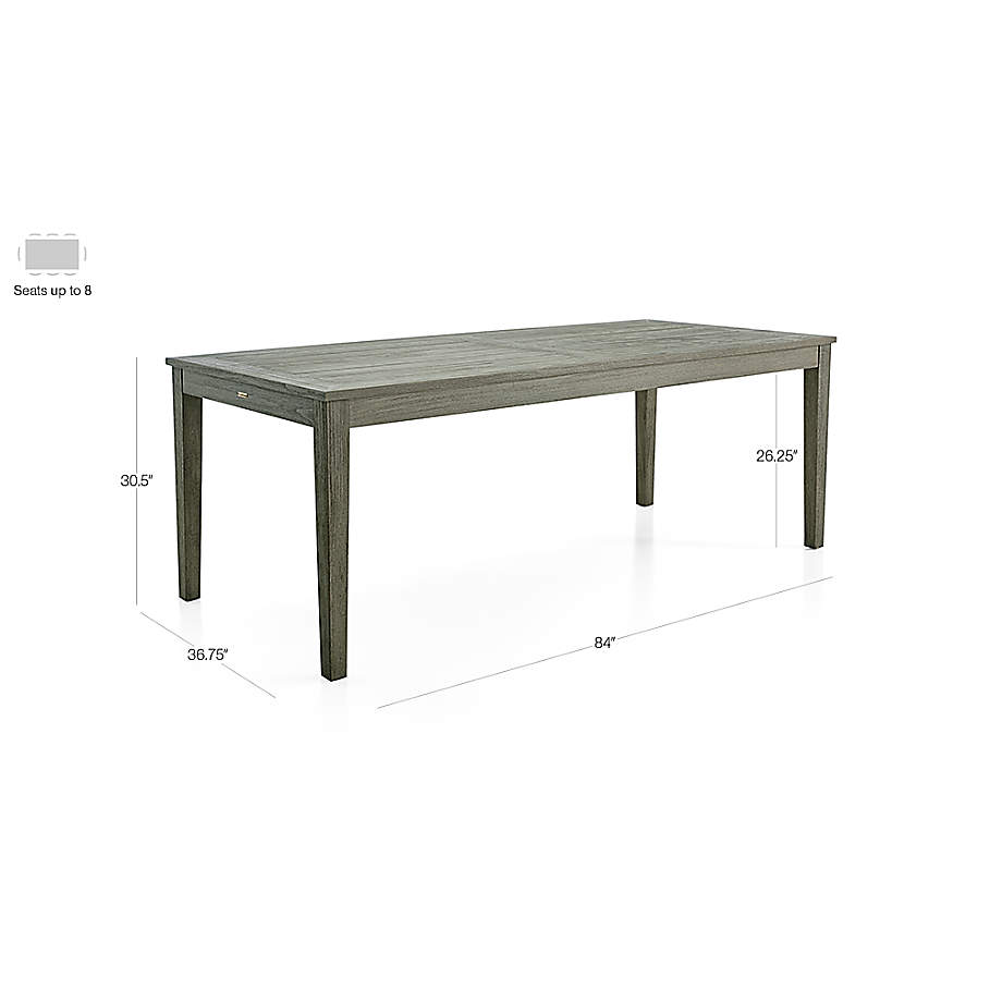 Crate and barrel teak table hotsell