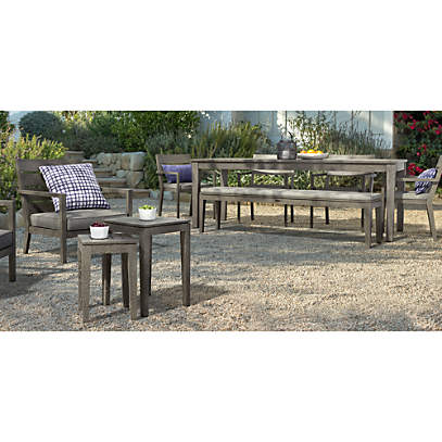 Grey top garden table