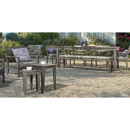 Regatta Graphite Sunbrella ® Outdoor Dining Bench Cushion