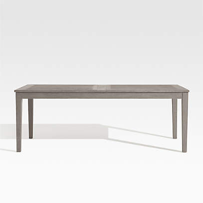 Regatta Grey Wash Teak Wood Extension, Crate And Barrel Dining Table
