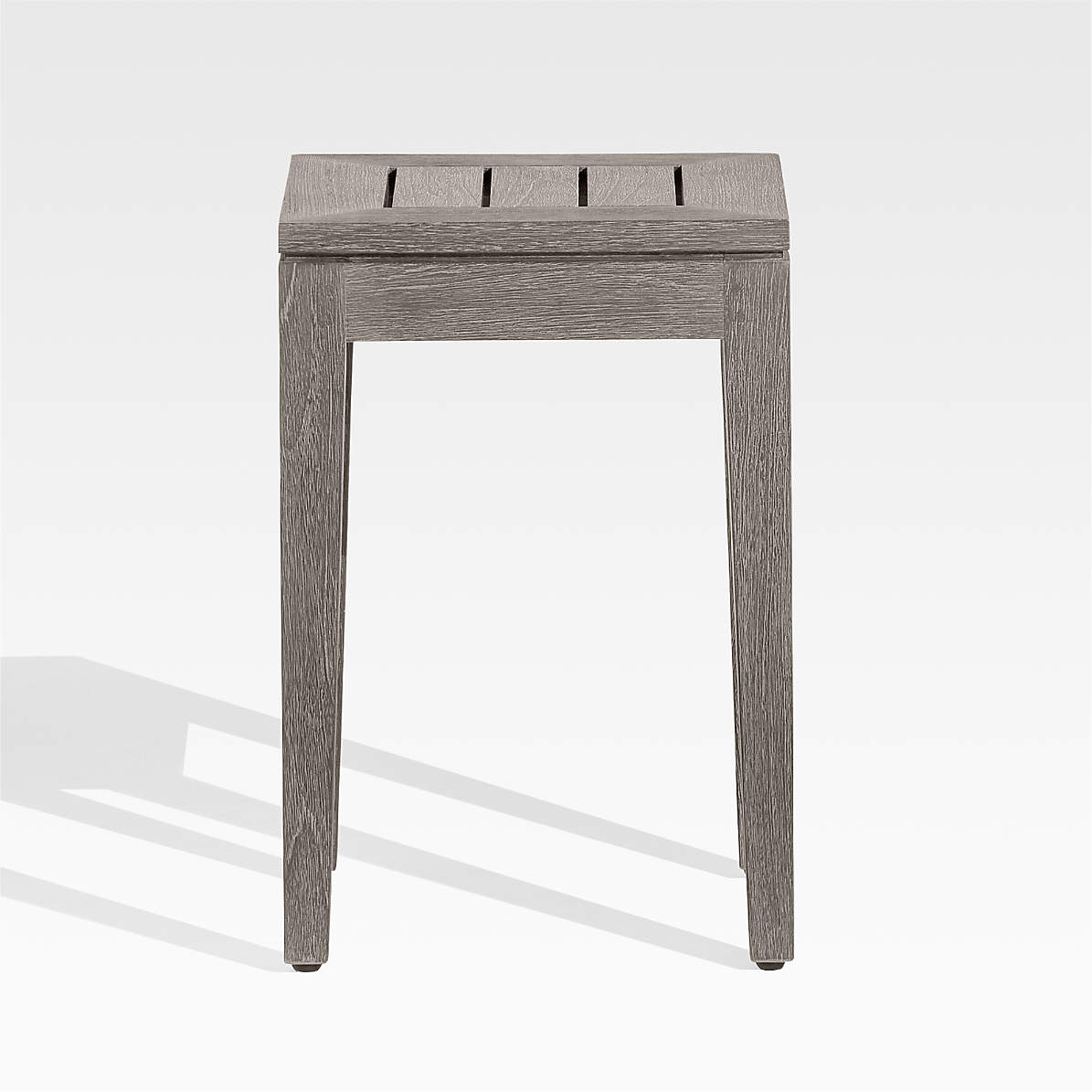 regatta small grey wash nesting table reviews crate and barrel