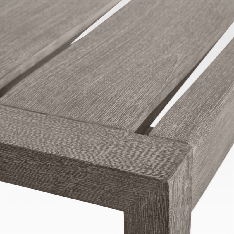 Regatta Grey Wash Teak Wood Outdoor Ottoman