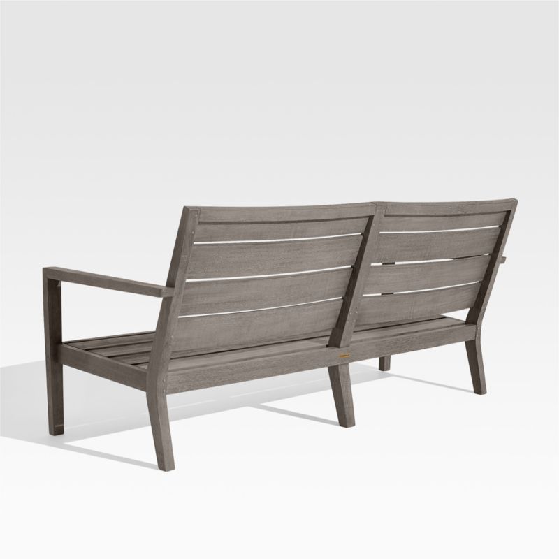 Regatta Grey Wash Teak Wood Outdoor Sofa