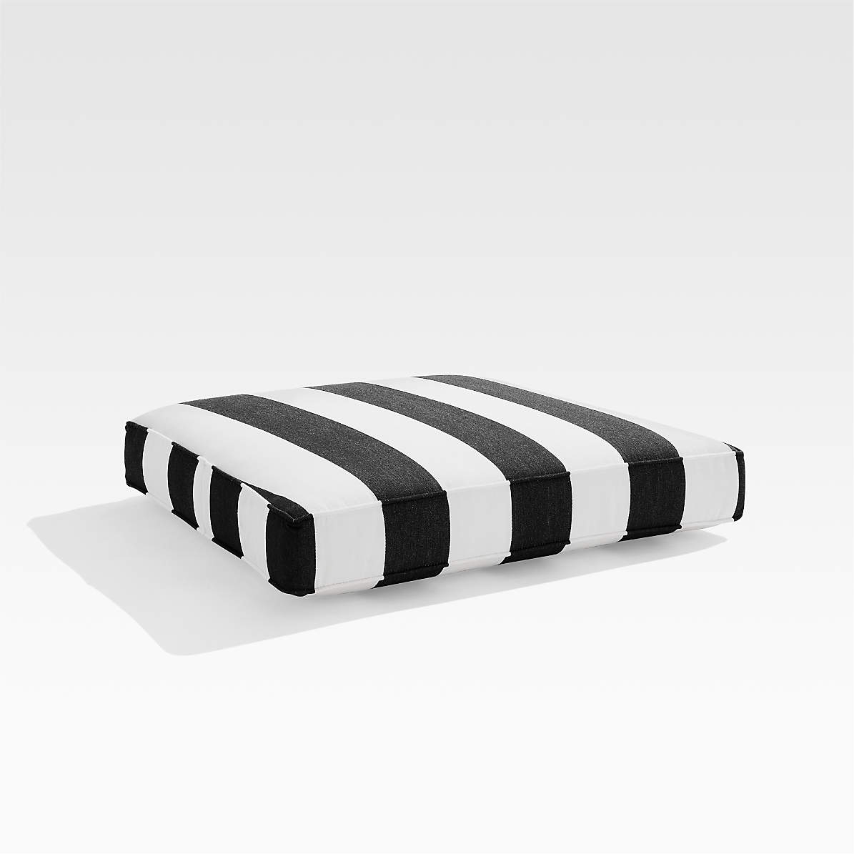 Regatta Cabana Stripe Black Sunbrella Lounge Chair Cushions Crate And Barrel Regatta Cabana Stripe Black Sunbrella, Black And White Sunbrella Chair Cushions