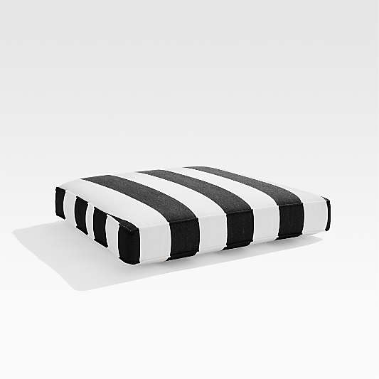 Regatta Cabana Stripe Black Sunbrella ® Outdoor Lounge Chair Cushion