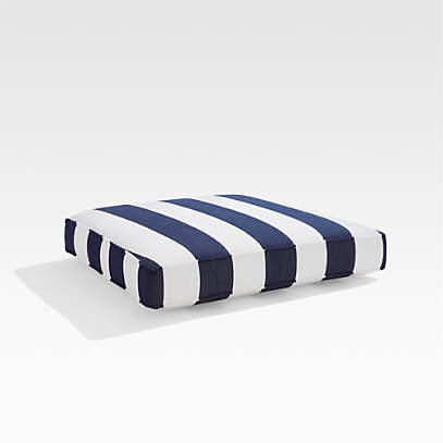 Striped Navy And White Sunbrella, Outdoor Seat Cushions Clearance Canada