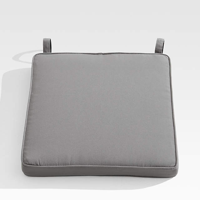 Regatta Graphite Grey Sunbrella Outdoor, Dining Chair Cushion Covers With Zippers