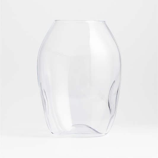 Regen Clear Blown Glass Vase 11"