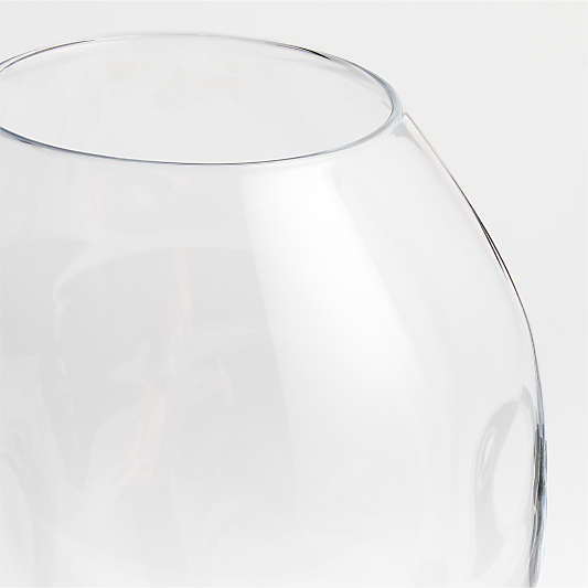 Regen Clear Blown Glass Vase 11"