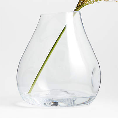 Regen Clear Blown Glass Vase 15"