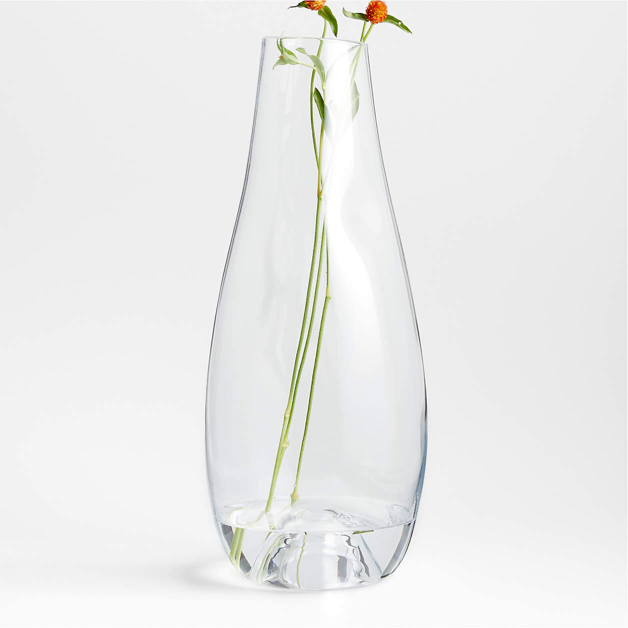 Regen Clear Blown Glass Vase 21"