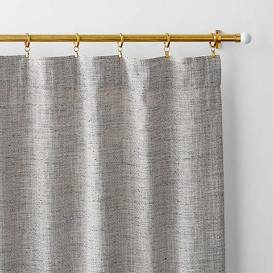 Reid Blue Recycled Fiber Blackout Window Curtain Panel 52"x84"