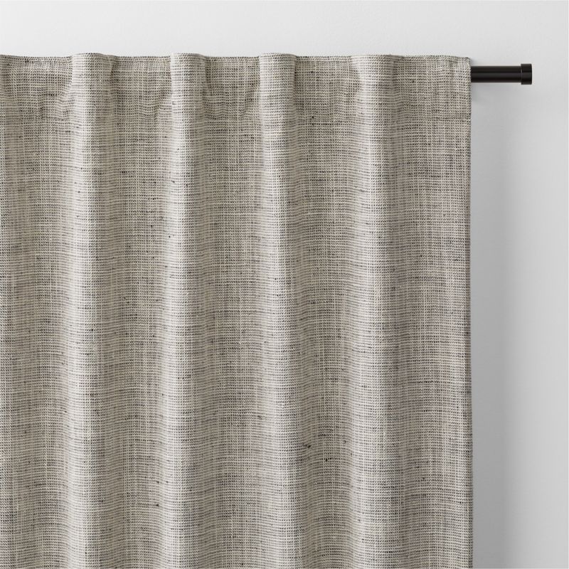 Reid Pebble Grey Recycled Fiber Window Curtain Panel 52"x96" - image 1 of 5