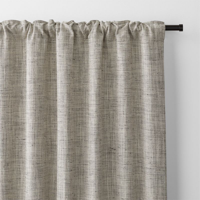 Reid Pebble Grey Recycled Fiber Window Curtain Panel 52"x96" - image 2 of 5