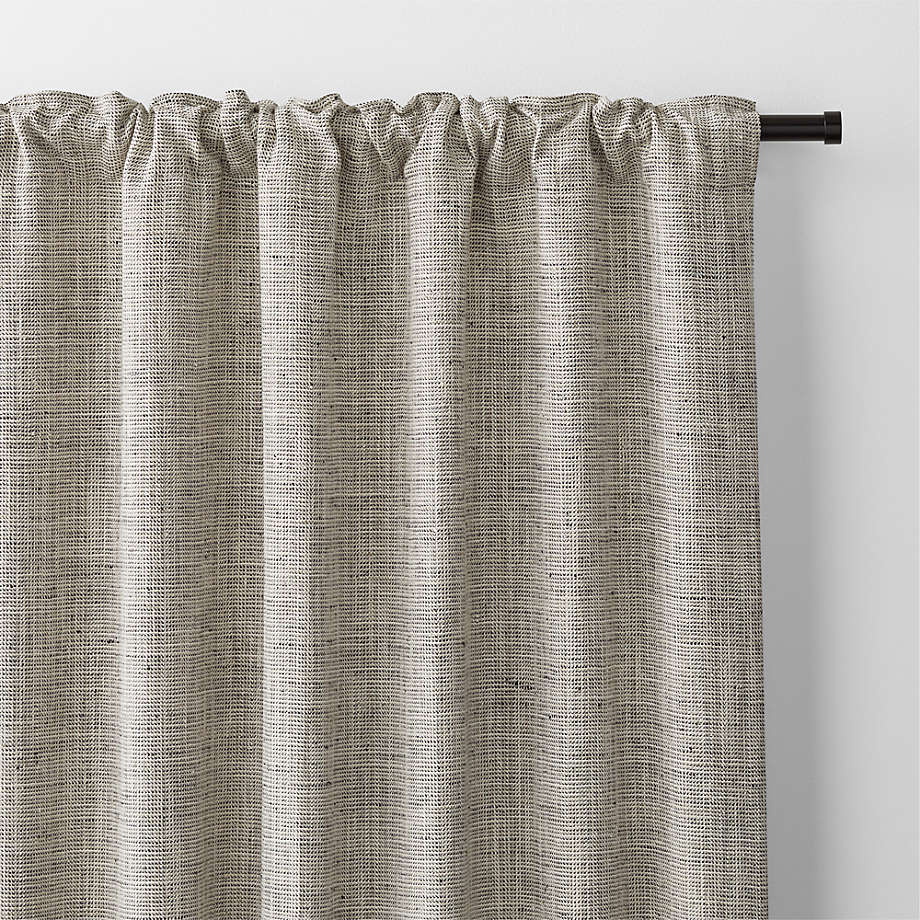 Reid Pebble Grey Window Curtain Panel 52"x108"
