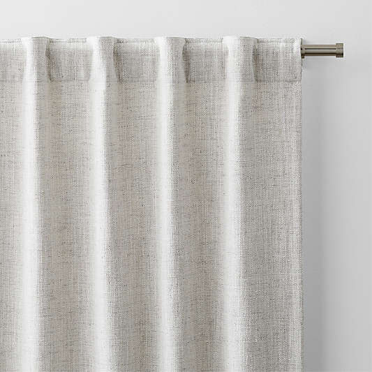 Reid Warm Beige Recycled Fiber Blackout Window Curtain Panel 52"x84"