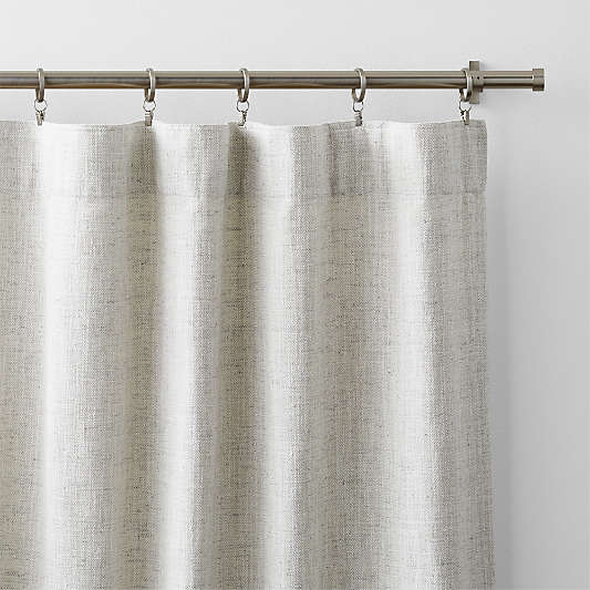Reid Warm Beige Recycled Fiber Window Curtain Panel 52"x96"