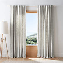 Reid Warm Beige Recycled Fiber Window Curtain Panel 52