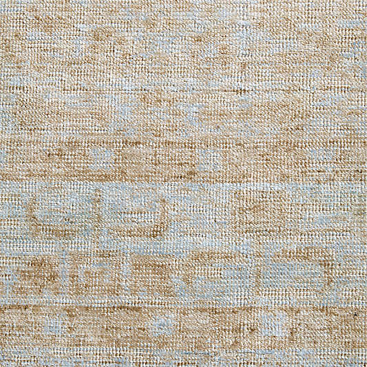 Reims Wool Blend Traditional Handwoven Light Blue Area Rug 9'x12'