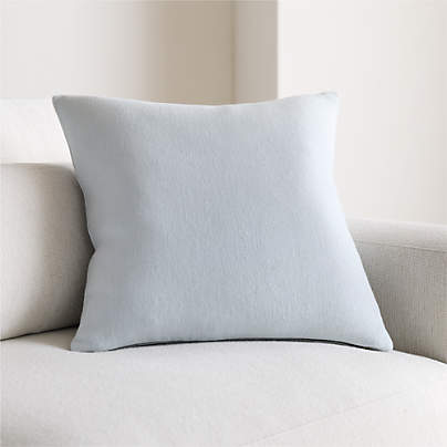 Relaxed Linen 20"x20" Pale Blue Layering Throw Pillow Cover