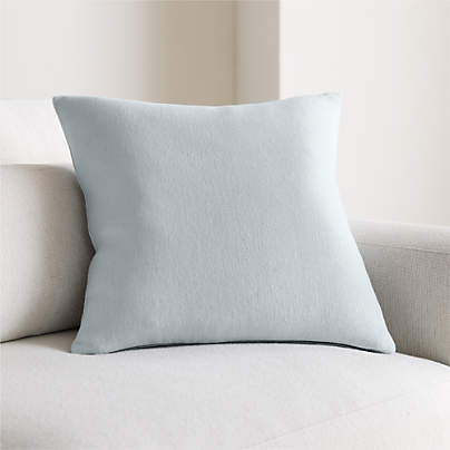 Relaxed Linen 20"x20" Pale Blue Layering Throw Pillow Cover