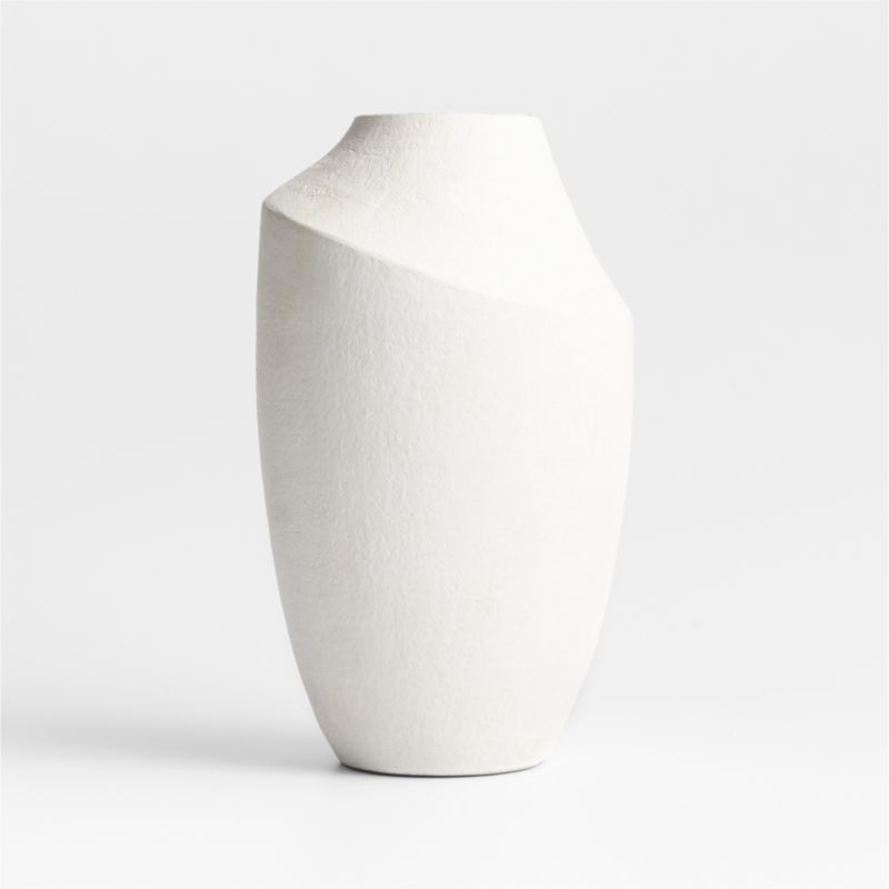 Slope White Ceramic Vase 12.25" - image 14 of 16