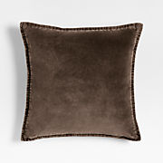 Parrot Printed 20"x20" Clay Taupe Outdoor Throw Pillow