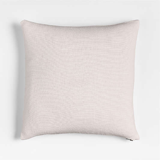 Relaxed Linen Layering 20"x20" Arctic Ivory Throw Pillow