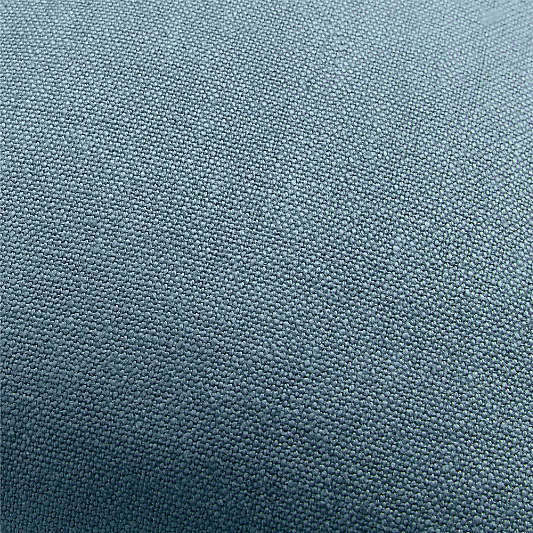 Relaxed Linen Layering 20"x20" Blue Throw Pillow Cover