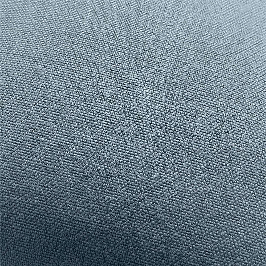 Relaxed Linen Layering 20"x20" Blue Throw Pillow Cover